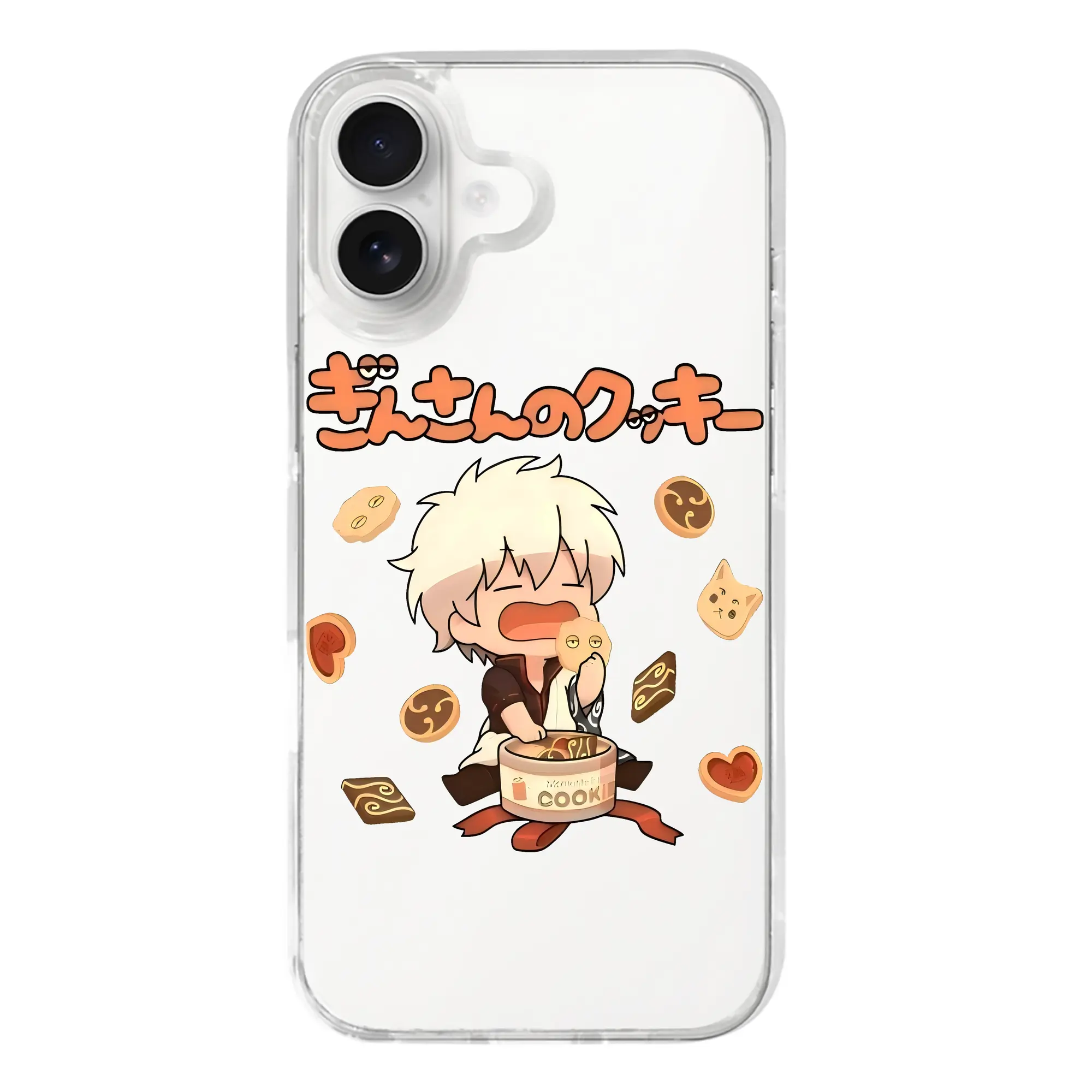 銀魂 グッズ 坂田 銀時 - iPhone 17シリーズ 透明スマホケース – 薄型・耐衝撃・精密フィット保護カバー